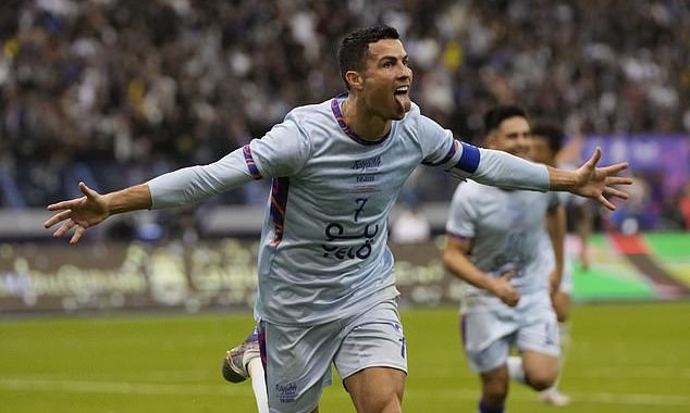 Ronaldo tweets he is happy to be back after netting twice in first match in Saudi
