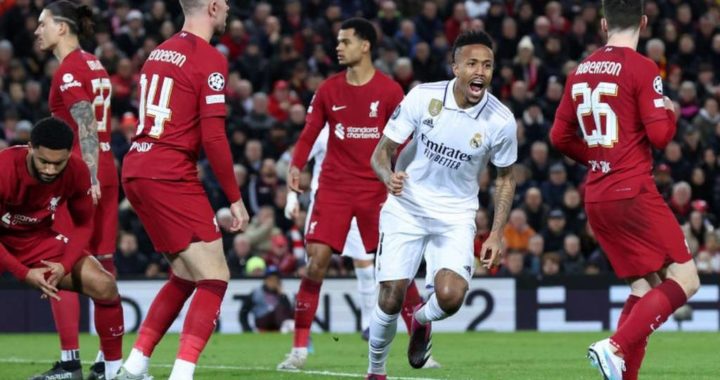 Liverpool 2-5 Real Madrid: defending champions hold first leg advantage after Vinicius Jr and Benzema doubles