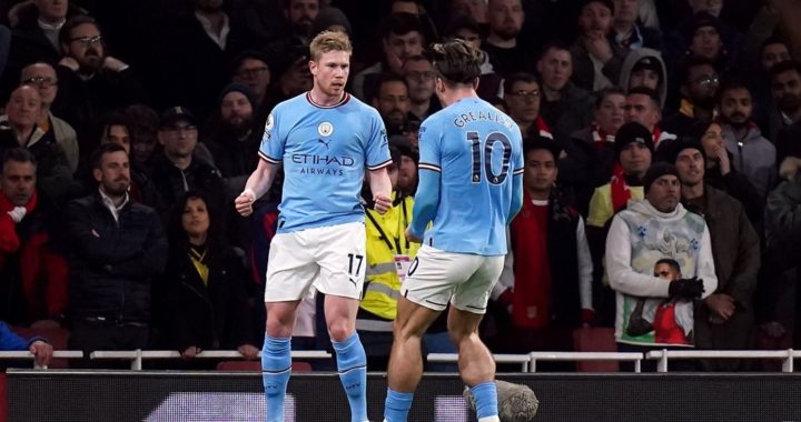 Arsenal 1-3 Man City: De Bruyne stars in huge win as City replace Arsenal at top