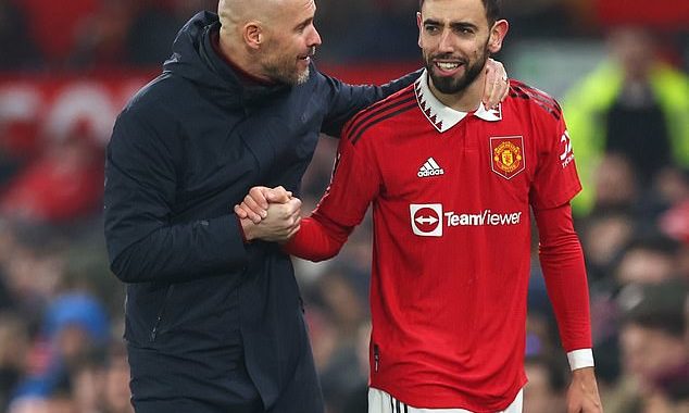 Bruno Fernandes hails Erik ten Hag for showing his authority at Man United