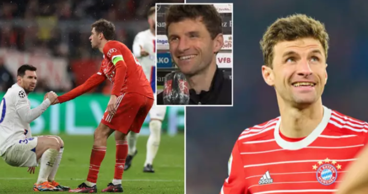 Thomas Muller aims subtle dig at Lionel Messi mentioning Cristiano Ronaldo
