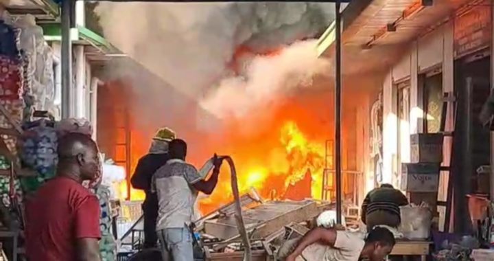 What caused Kejetia Market fire outbreak?