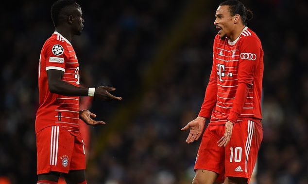 Mane punched Sane in the face after Bayern UCL defeat to Man City