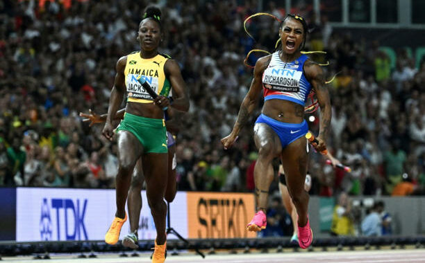Sha’Carri Richardson fires USA to 4x100m relay gold over Jamaica superstars Shelly-Ann Fraser-Pryce and Shericka Jackson