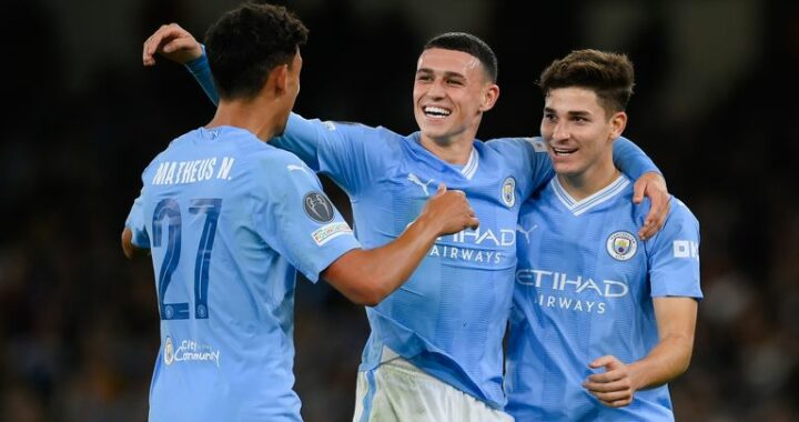 Man City gets Champions League defense off with 3-1 winning start against Red Star Belgrade